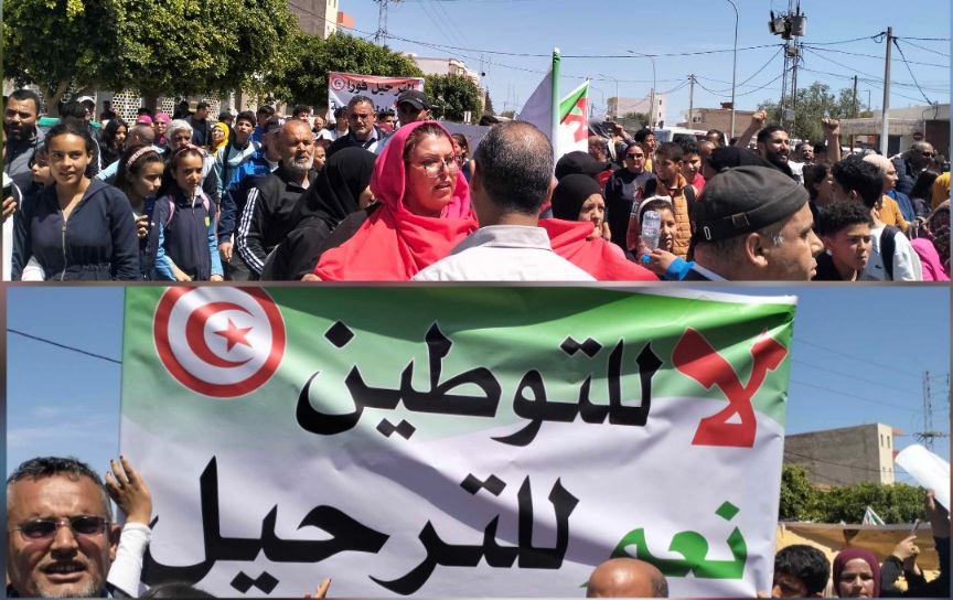  رافعين شعار "لا للتّـوطين نعم للتَّـرحيل".. أهـالي العامرة في مَسيرة سلمية
